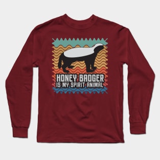 honey badger spirit animal Long Sleeve T-Shirt